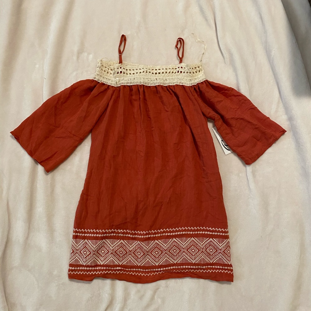 Beautiful burnt orange dress perfect for fall